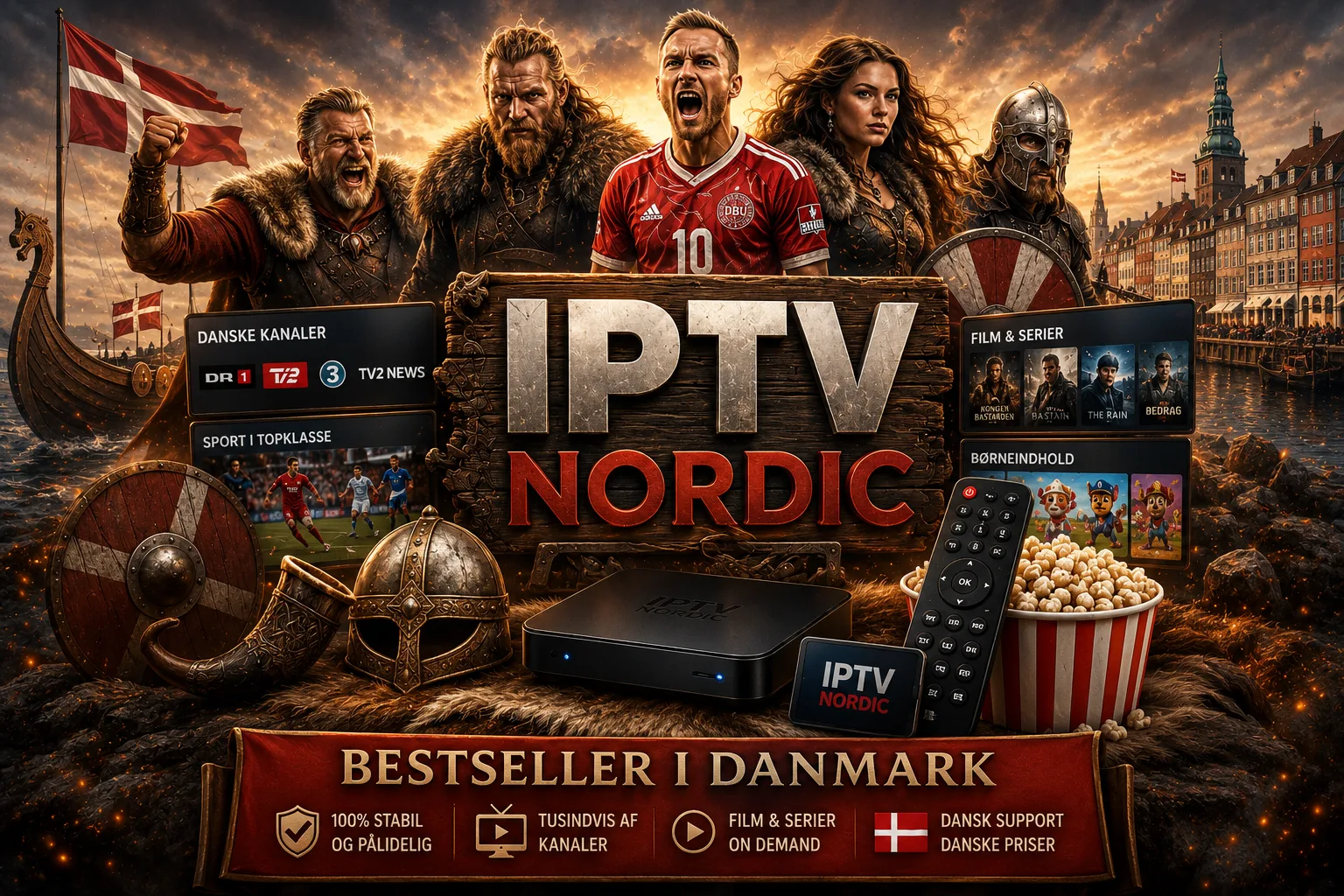 IPTV Nordic – stream 50.000+ kanaler i 4K Ultra HD på alle enheder